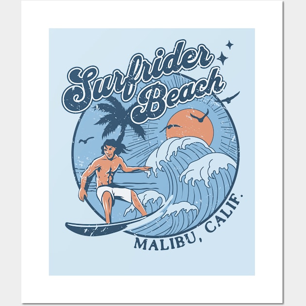 1970s Vintage Surfing Surfrider Malibu, Cali Retro Sunset // Old School Surfer // Surf California Wall Art by Now Boarding